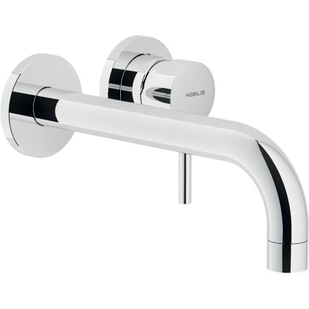 NOBILI LIVE MISCELATORE LAVABO A PARETE L. 200 MM S/PLACCA