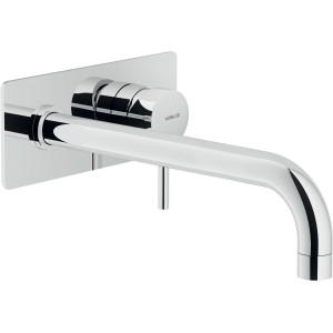 NOBILI LIVE MISCELATORE LAVABO A PARETE L. 250 MM C/PLACCA