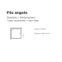 ARBLU FILO ANGOLO 1 ANTA SCORREVOLE + LATO FISSO