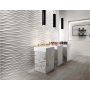 ATLAS CONCORDE 3d wall Blade White Matt 40x80 Matt