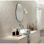 ATLAS CONCORDE 3d Wall Carve Leaf White 40x80 Matt